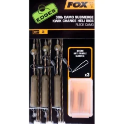 FOX EDGES™ Submerge Camo Leader Heli Rigs Kwik Change 30lb