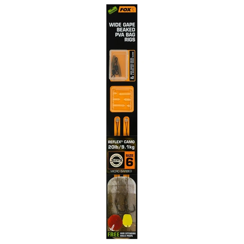 FOX EDGES™ Wide Gape Beaked PVA Bag Rigs 2 FOX EDGES™ Wide Gape Beaked PVA Bag Rigs - Afbeelding 2