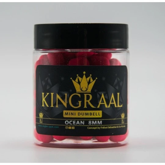 KINGRAAL Mini Dumbell Pink Ocean 8mm 50gr 3 KINGRAAL Mini Dumbell Pink Ocean 8mm 50gr - Afbeelding 3