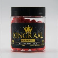 KINGRAAL Mini Dumbell Red Garlic 8mm 50gr -Winkel Voor Visbenodigdheden kingraal mini dumbell red garlic 8mm 50gr km53 hookbaits 2