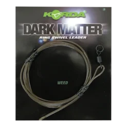 KORDA Dark Matter Leader 50cm Ring Swivel -Winkel Voor Visbenodigdheden korda dark matter leader 50cm ring swivel ksz68 ksz69 ksz70 leaders 2
