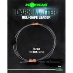 KORDA Dark Matter Leader Heli Safe - 40lb - 1m -Winkel Voor Visbenodigdheden korda dark matter leader heli safe 40lb 1m ksz80 ksz81 ksz82 leaders 2