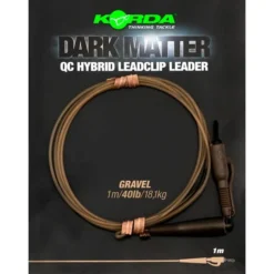 KORDA Dark Matter Leader QC Hybrid Clip 1m -Winkel Voor Visbenodigdheden korda dark matter leader qc hybrid clip 1m ksz89 ksz90 ksz91 leaders 2