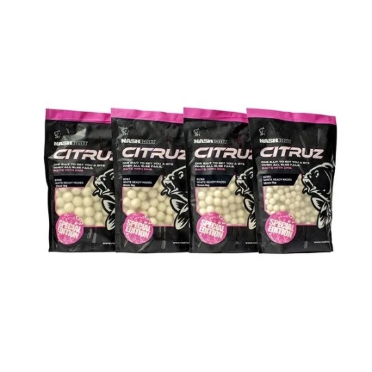NASH Citruz Boilies White 1kg 1 NASH Citruz Boilies White 1kg