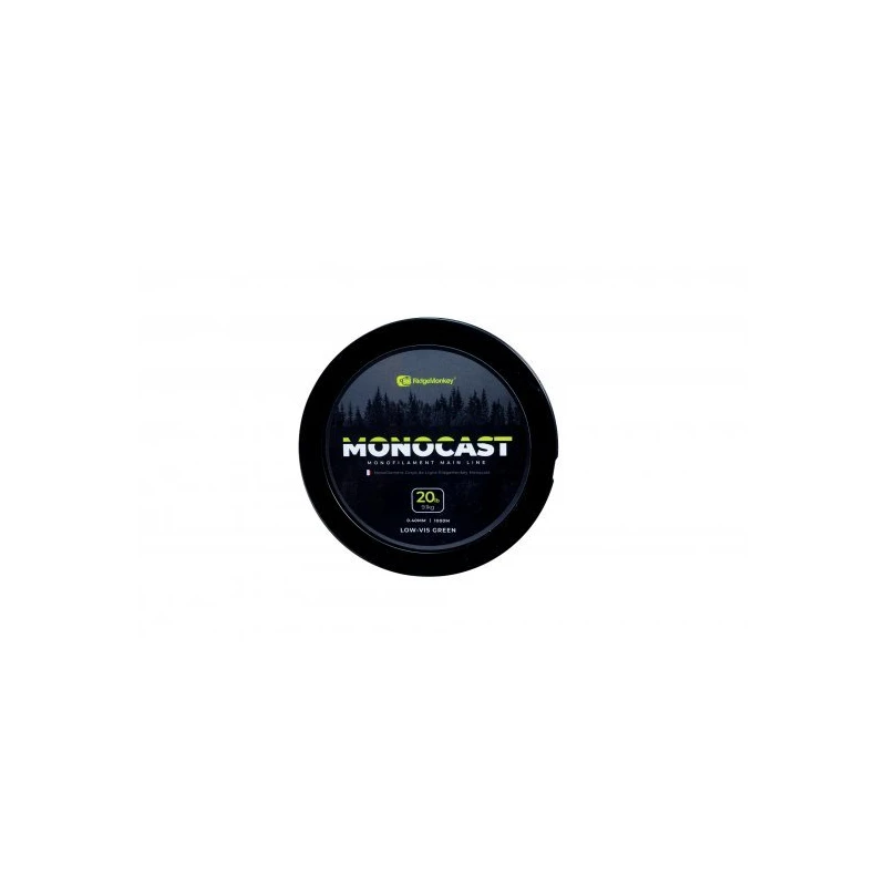 RIDGEMONKEY Monocast Monofilament Main Line / Low-Vis Green 2 RIDGEMONKEY Monocast Monofilament Main Line / Low-Vis Green - Afbeelding 2