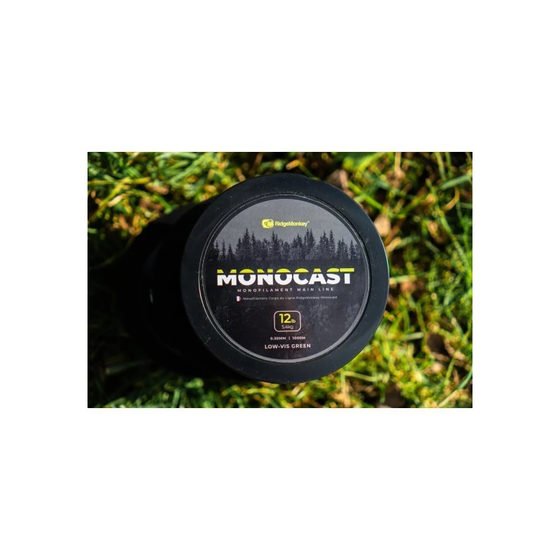RIDGEMONKEY Monocast Monofilament Main Line / Low-Vis Green 6 RIDGEMONKEY Monocast Monofilament Main Line / Low-Vis Green - Afbeelding 6