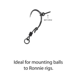 TNT Bait Screw With Ring -Winkel Voor Visbenodigdheden tnt bait screw with ring haken 2