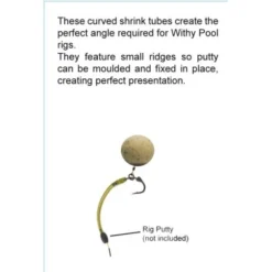 TNT Curved Shank Shrink Tube Camo Brown -Winkel Voor Visbenodigdheden tnt curved shank shrink tube camo brown klein materiaal 2